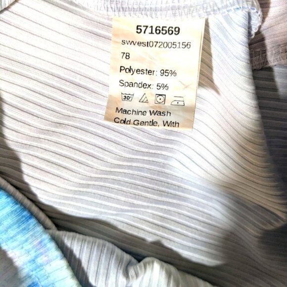 Women's SHEIN Ribbed Knit Crop Top Tank Top Pink/Blue/White Tie Dye Size Small - Picture 9 of 9